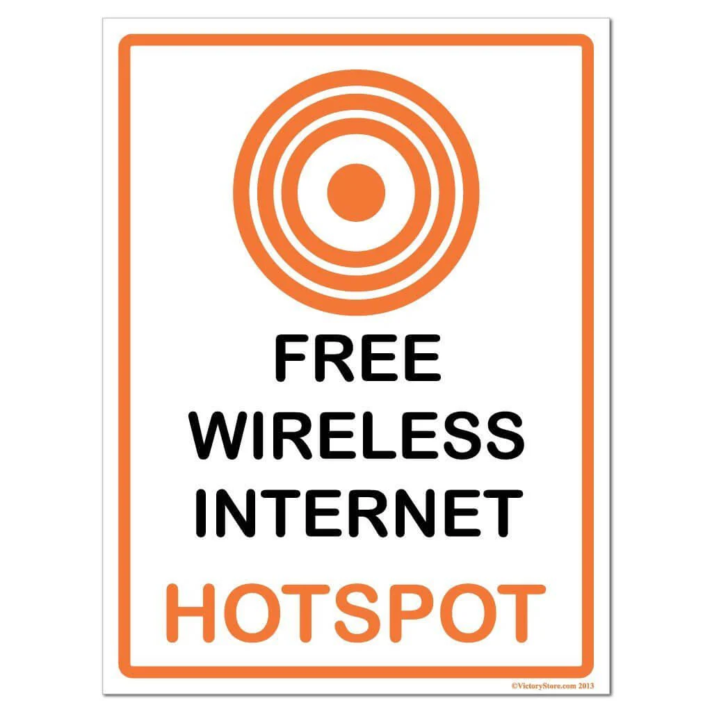 Free Wireless Internet Sign or Sticker - Image 2