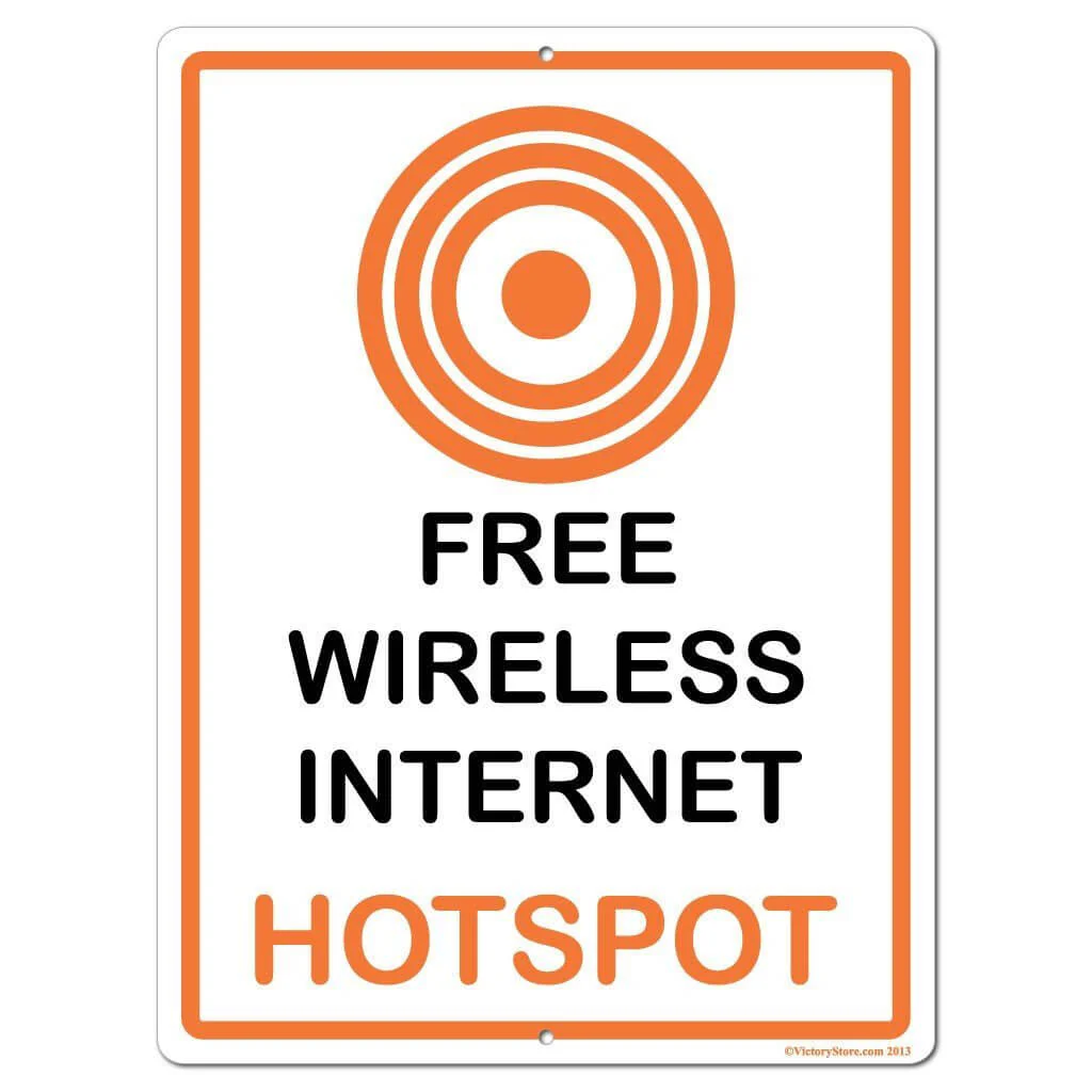 Free Wireless Internet Sign or Sticker - Image 3