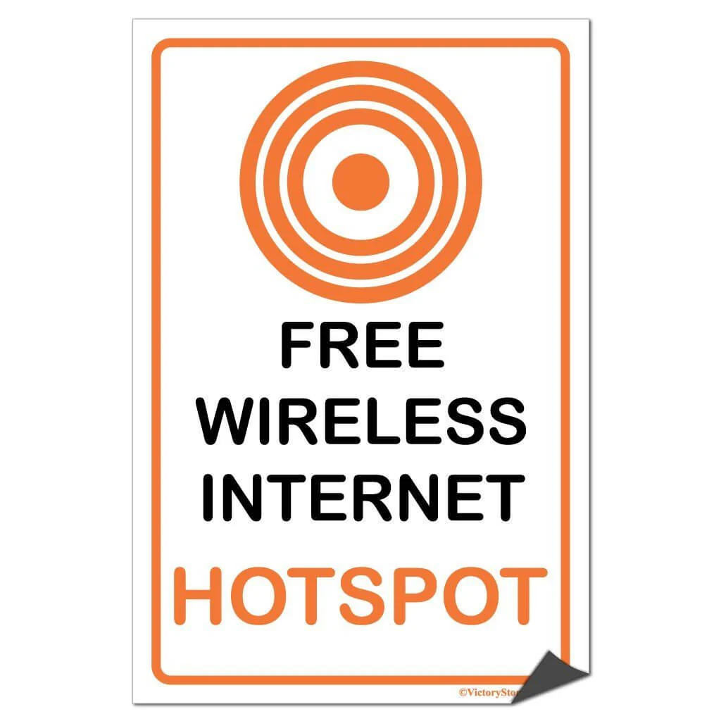 Free Wireless Internet Sign or Sticker - Image 4