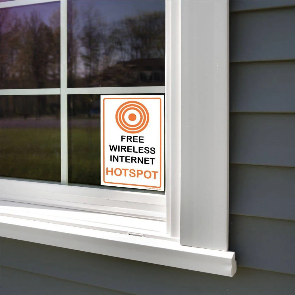 Free Wireless Internet Sign or Sticker - Image 5