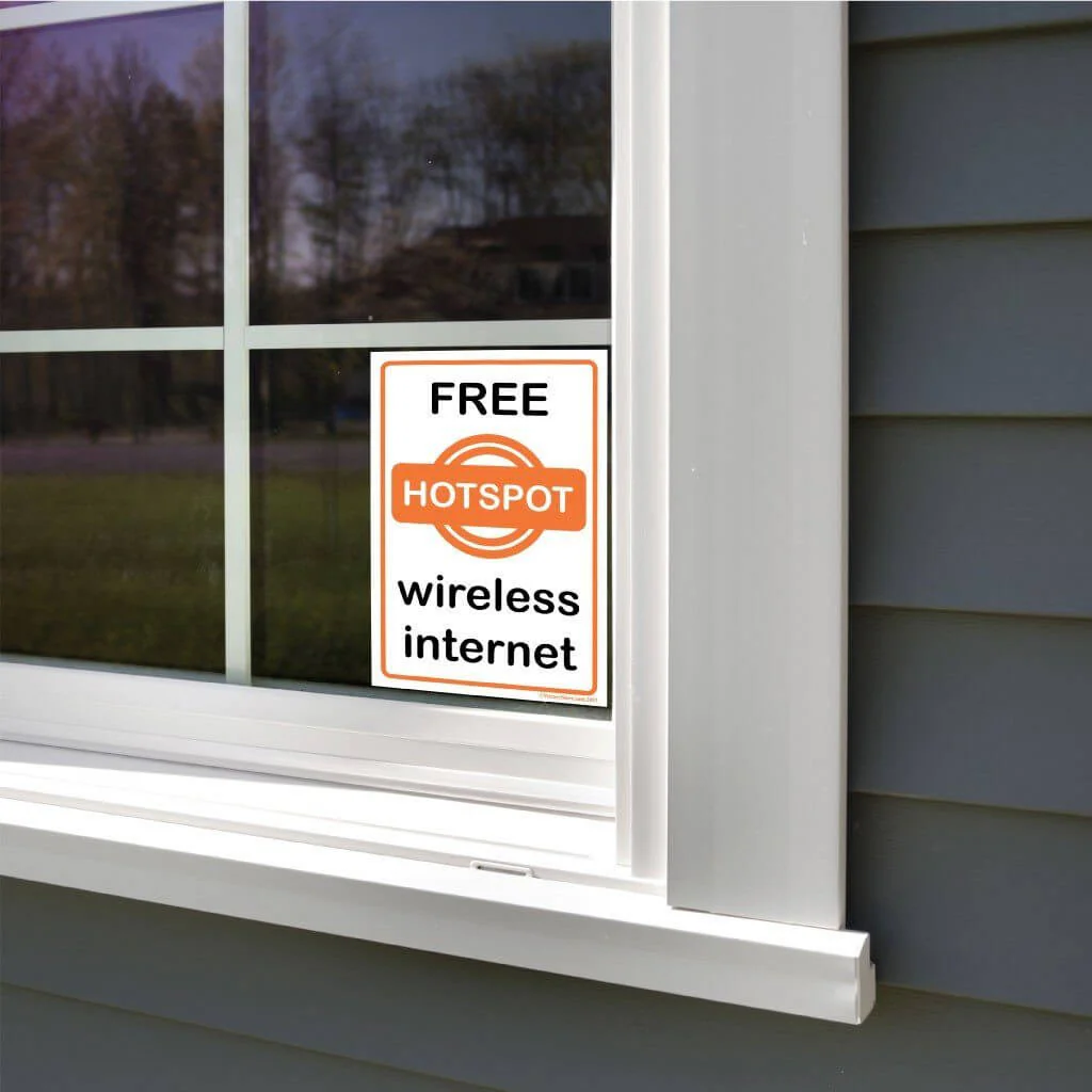 Free Wireless Internet Sign or Sticker - Image 6