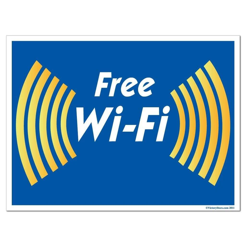 Free Wifi Sign or Sticker - Image 3