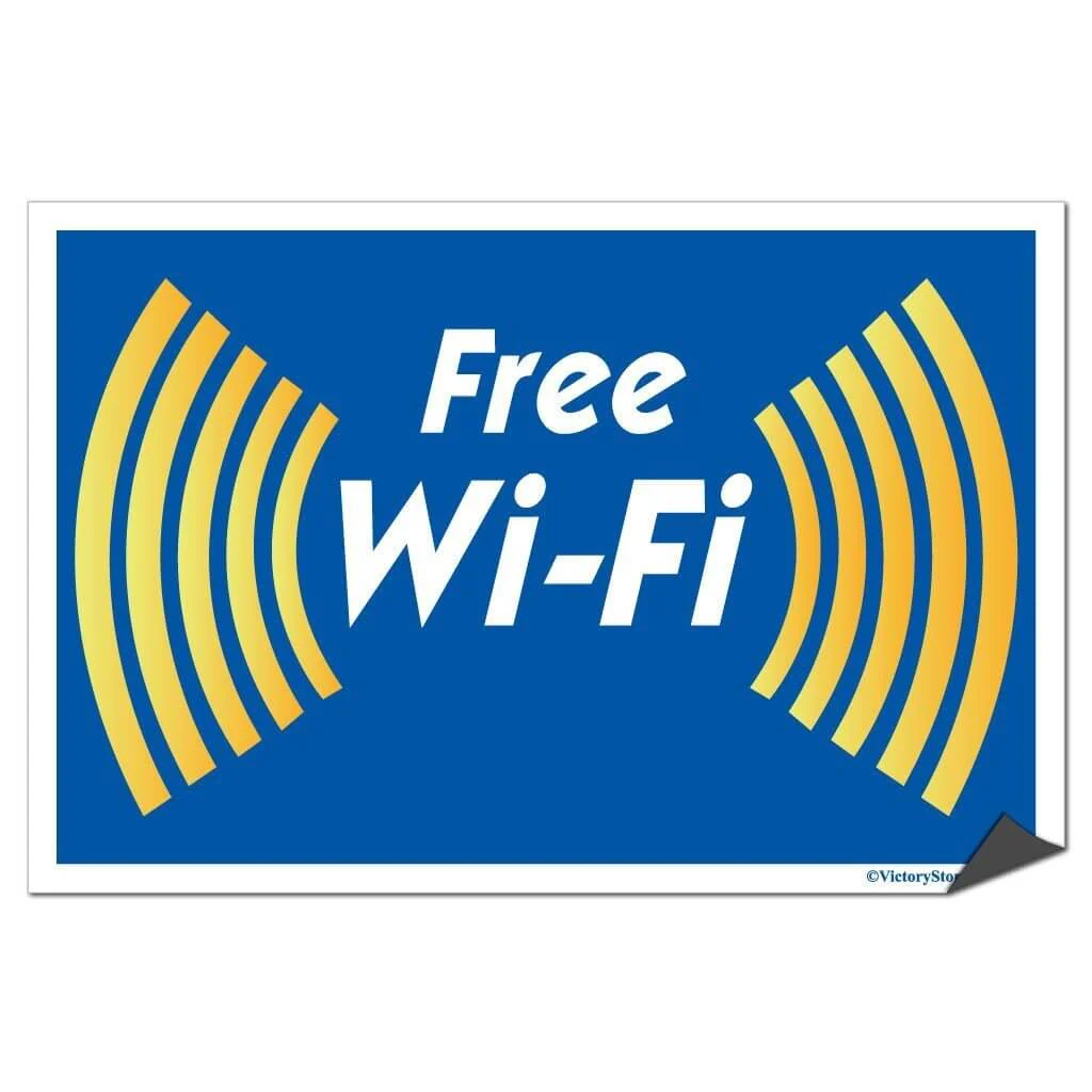 Free Wifi Sign or Sticker - Image 6