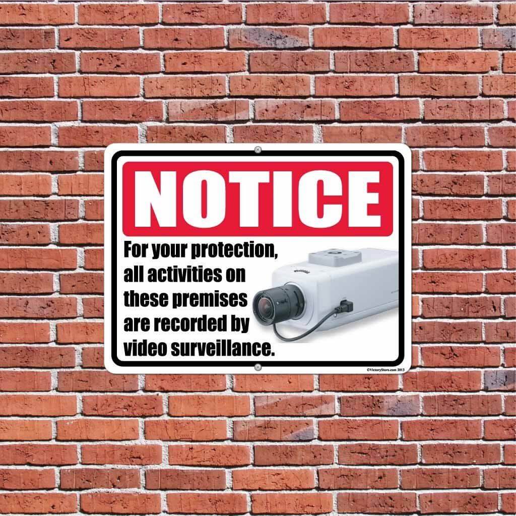 Security Surveillance Sign or Sticker
