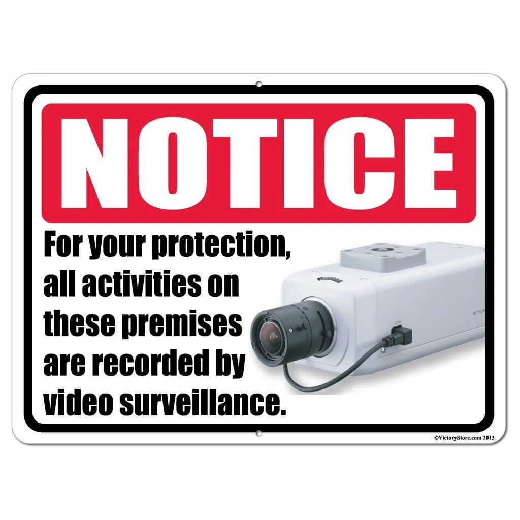 Security Surveillance Sign or Sticker - Image 4