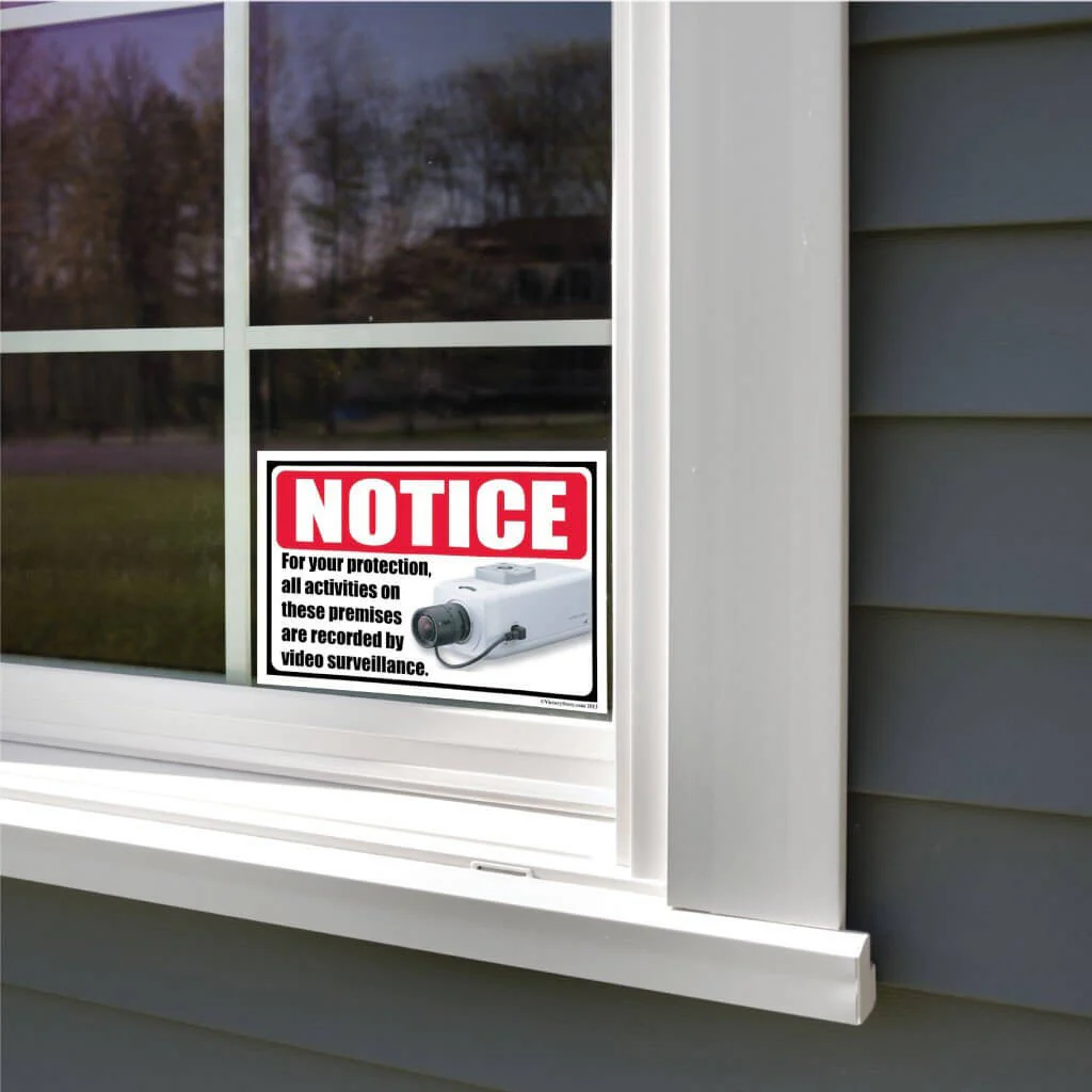 Security Surveillance Sign or Sticker - Image 6