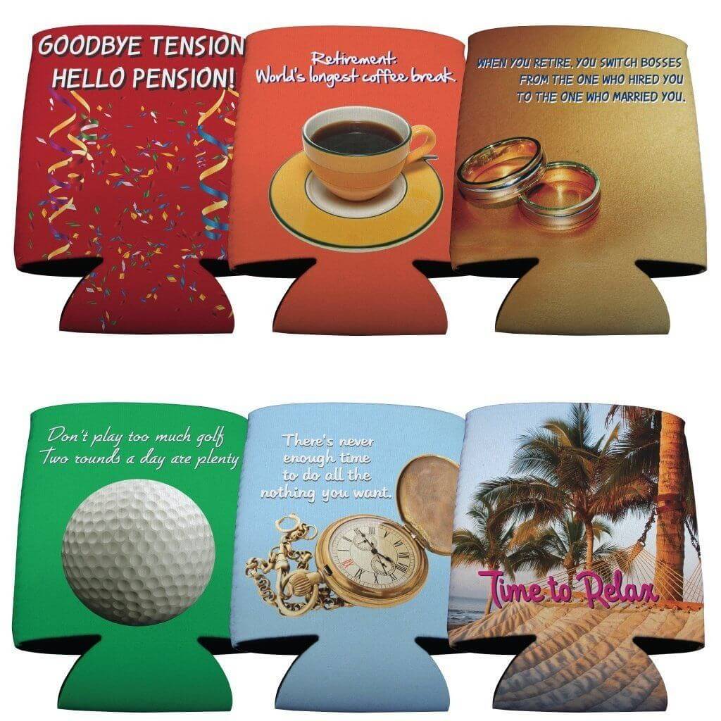 Funny Retirement Can Cooler Set