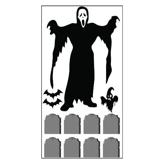 Ghostface and Tombstones Halloween Yard Decoration - Image 2