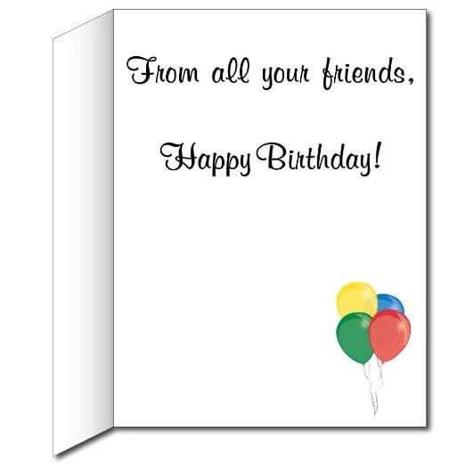 3' Giant We Got Tired Birthday Greeting Card - Image 3