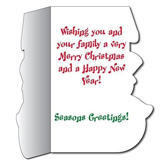 Jumbo Greeting Cards: Giant Christmas Card Snowman with Envelope - Image 3