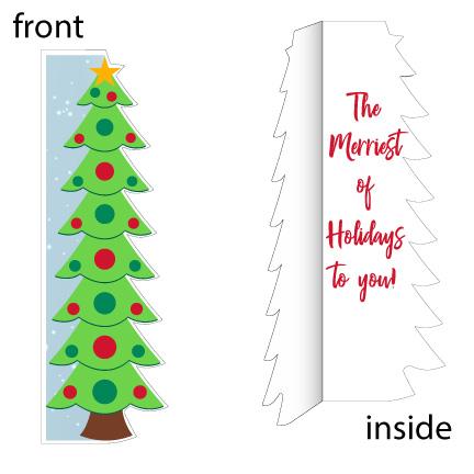 5'8" Giant Life-Sized Christmas Tree Holiday Card - Image 2