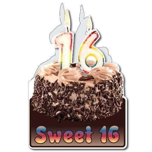 3' Giant Sweet Sixteen Greeting Card - Image 2