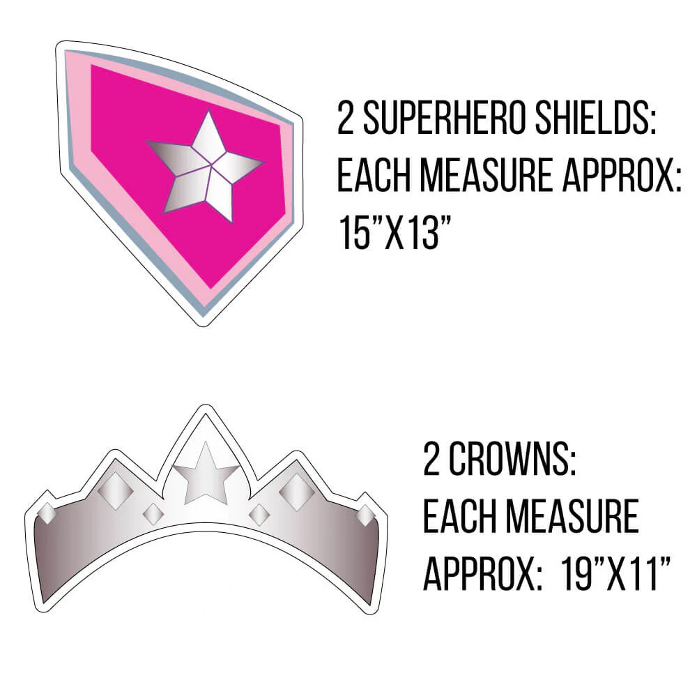 Girl Superhero Yard Greeting Accessories - 11 pc set - Image 4