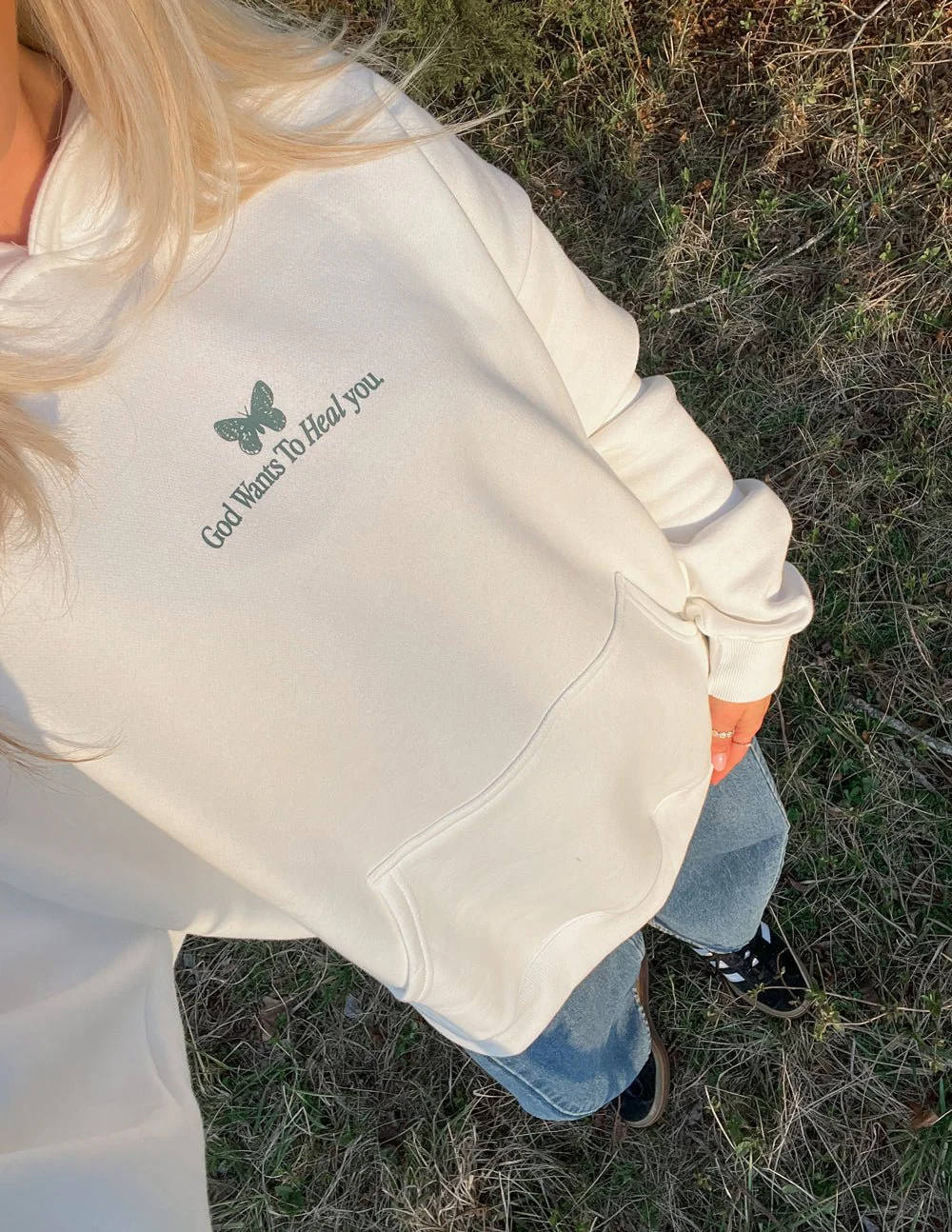 God Heals Unisex Hoodie - Image 11