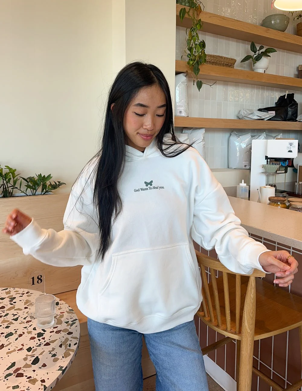 God Heals Unisex Hoodie - Image 2