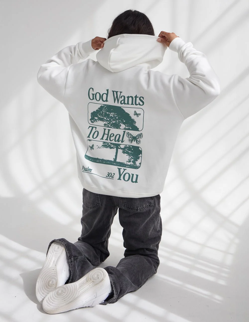God Heals Unisex Hoodie - Image 3