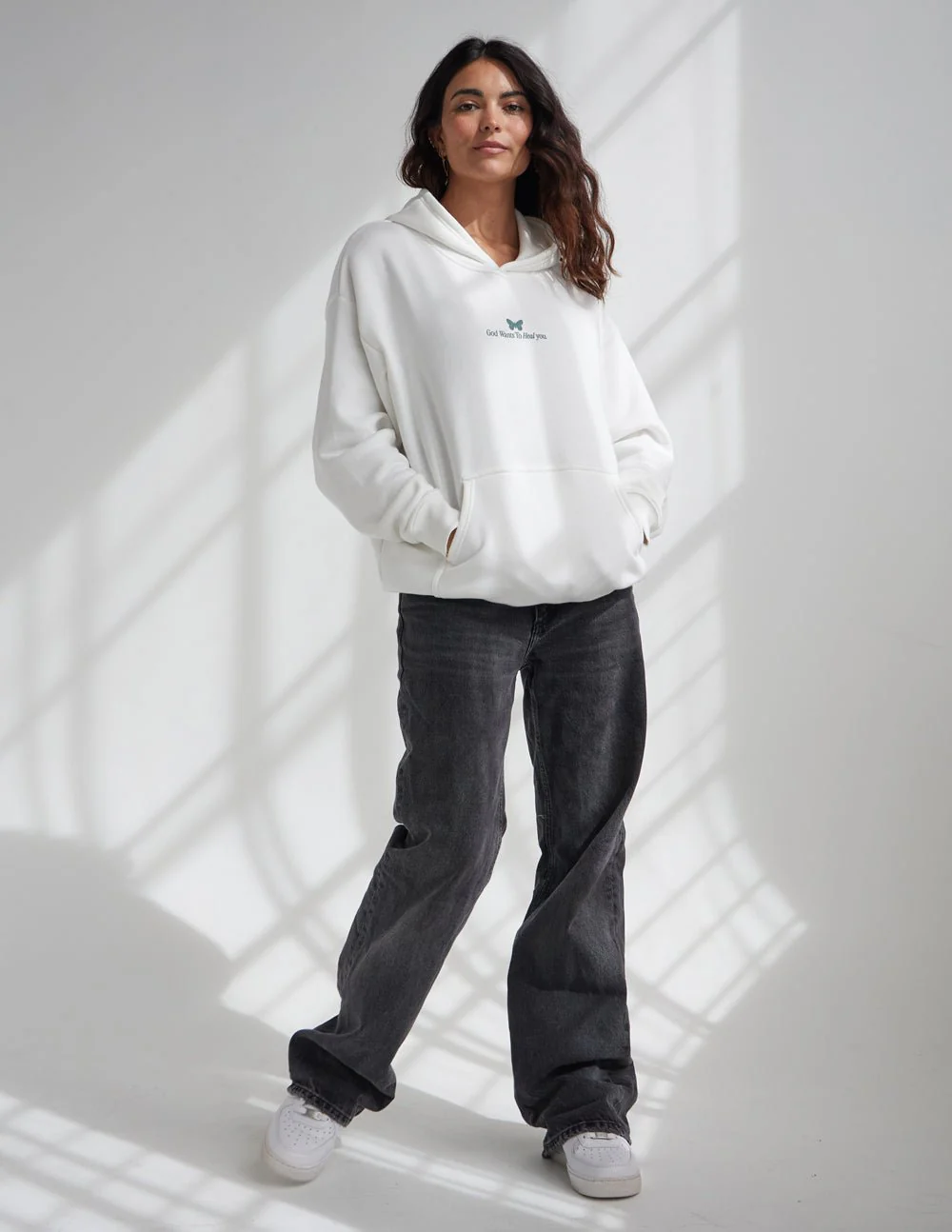 God Heals Unisex Hoodie - Image 4