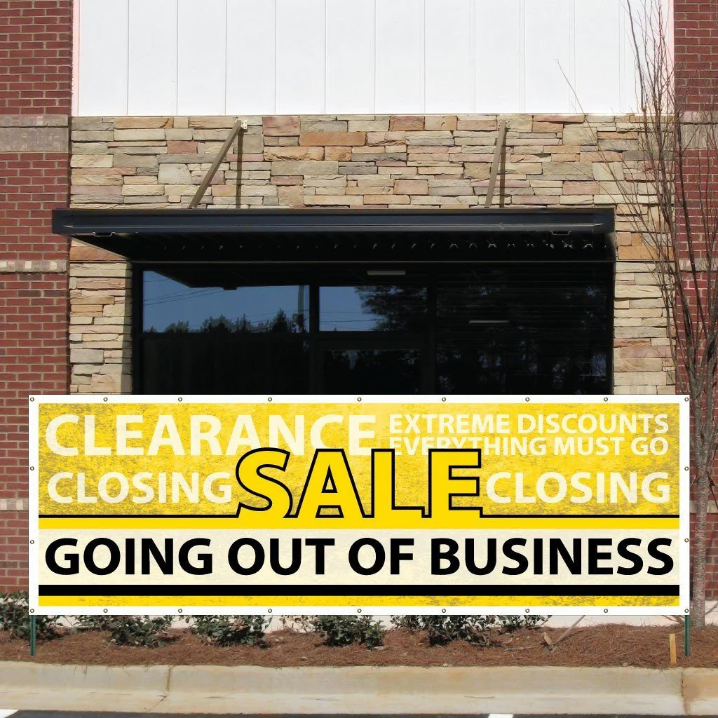 Going Out of Business Vinyl Banner - Image 3
