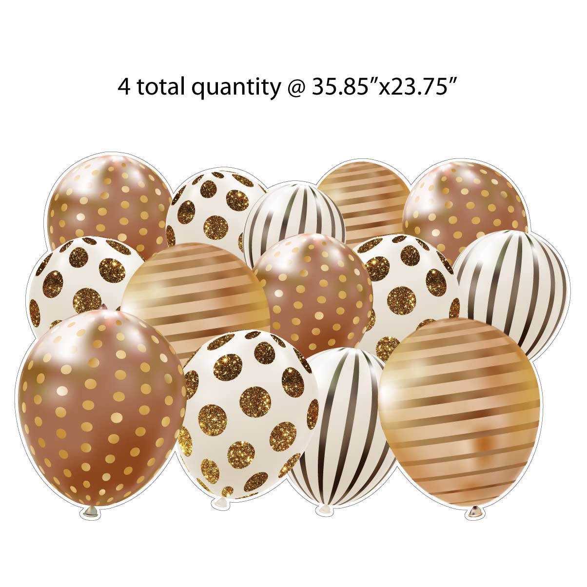 Balloons Yard Card EZ Fillers 4 pc set - Image 3