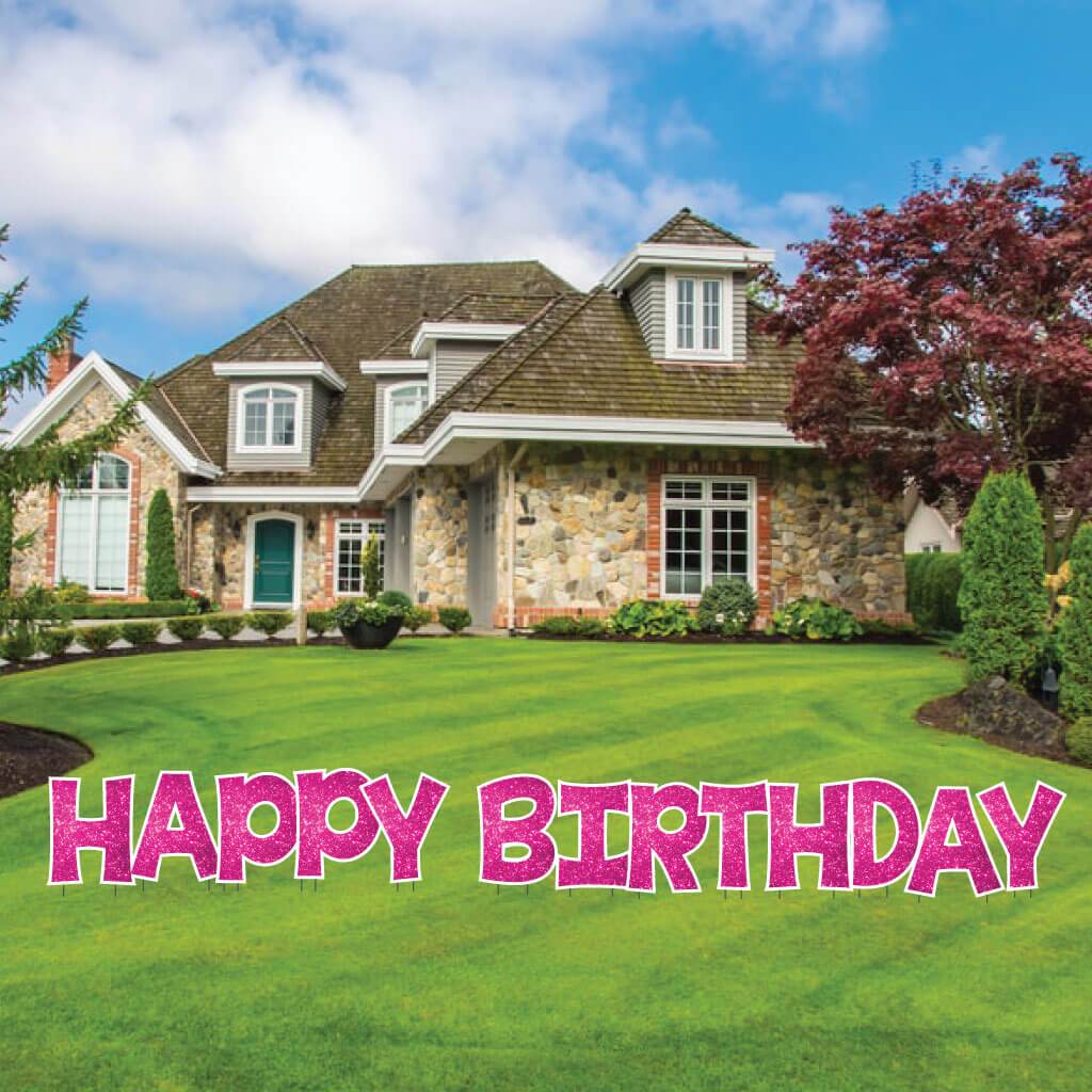 18" KG The Last Time Happy Birthday Sparkle Yard Greeting -13 pc set - Image 14
