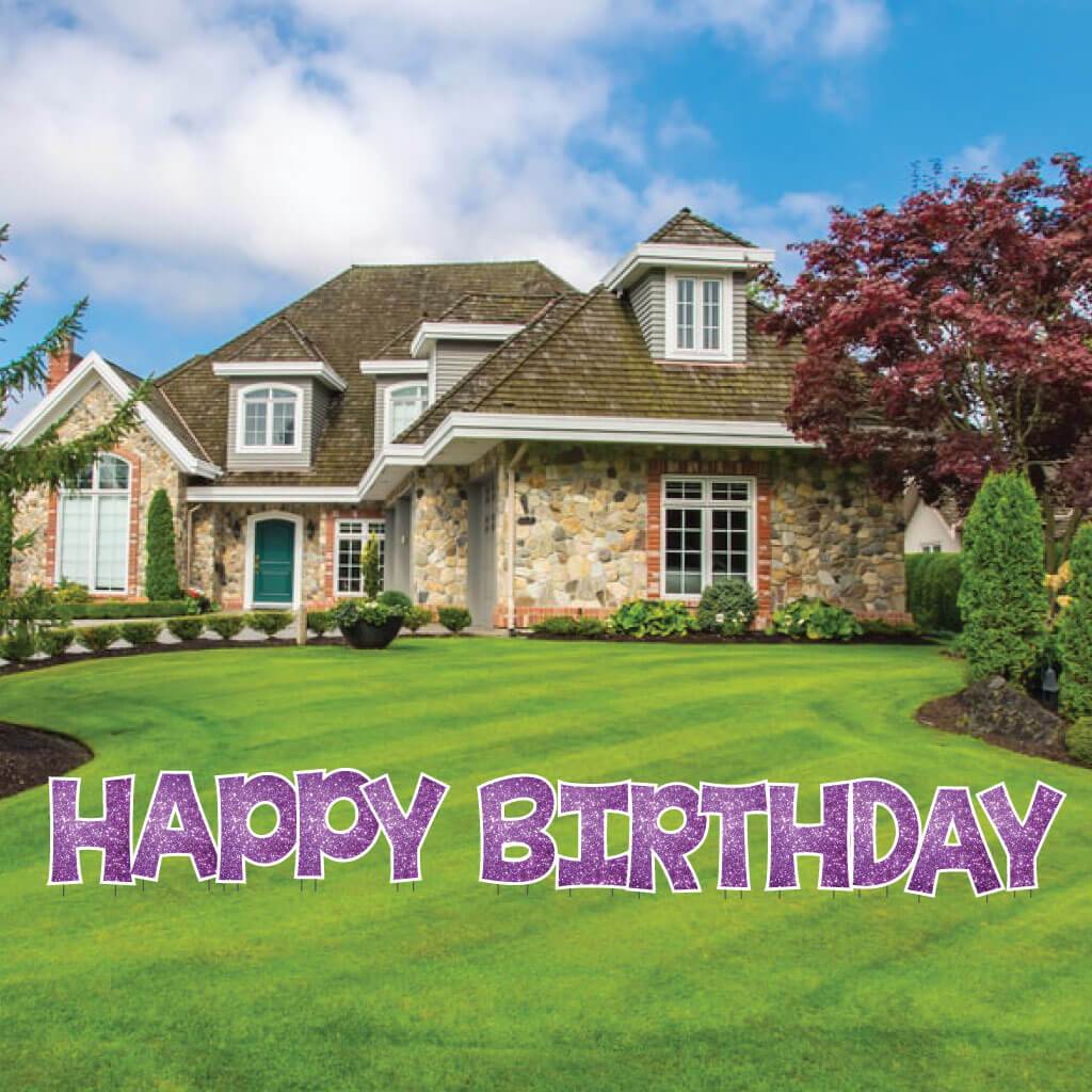 18" KG The Last Time Happy Birthday Sparkle Yard Greeting -13 pc set - Image 15