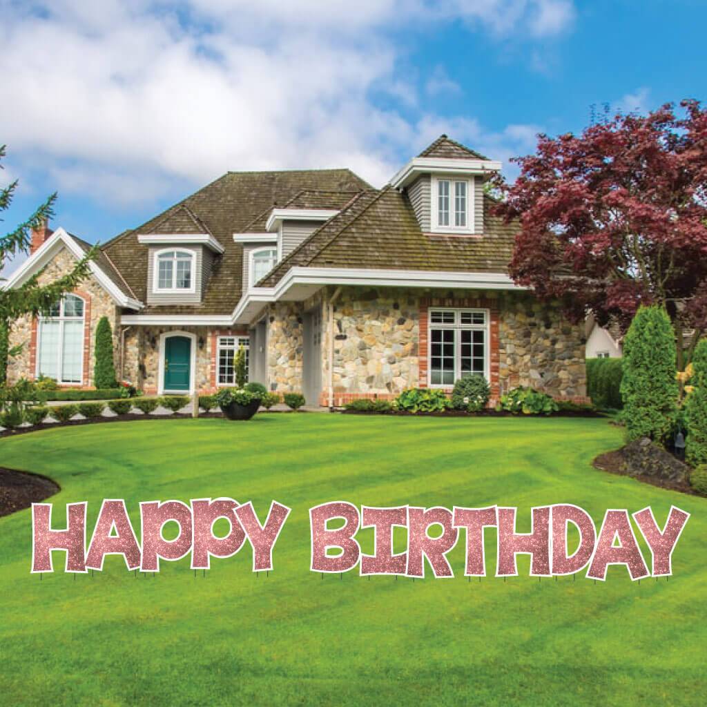 18" KG The Last Time Happy Birthday Sparkle Yard Greeting -13 pc set - Image 17