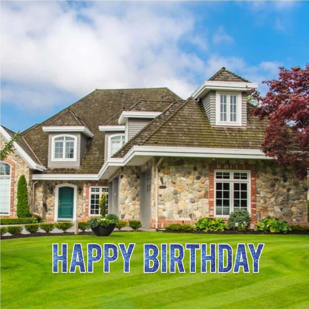 18" Bebas Happy Birthday Sparkle Yard Letters - 13 pc set - Image 10