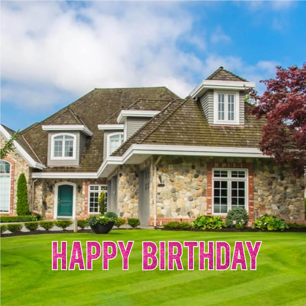18" Bebas Happy Birthday Sparkle Yard Letters - 13 pc set - Image 14