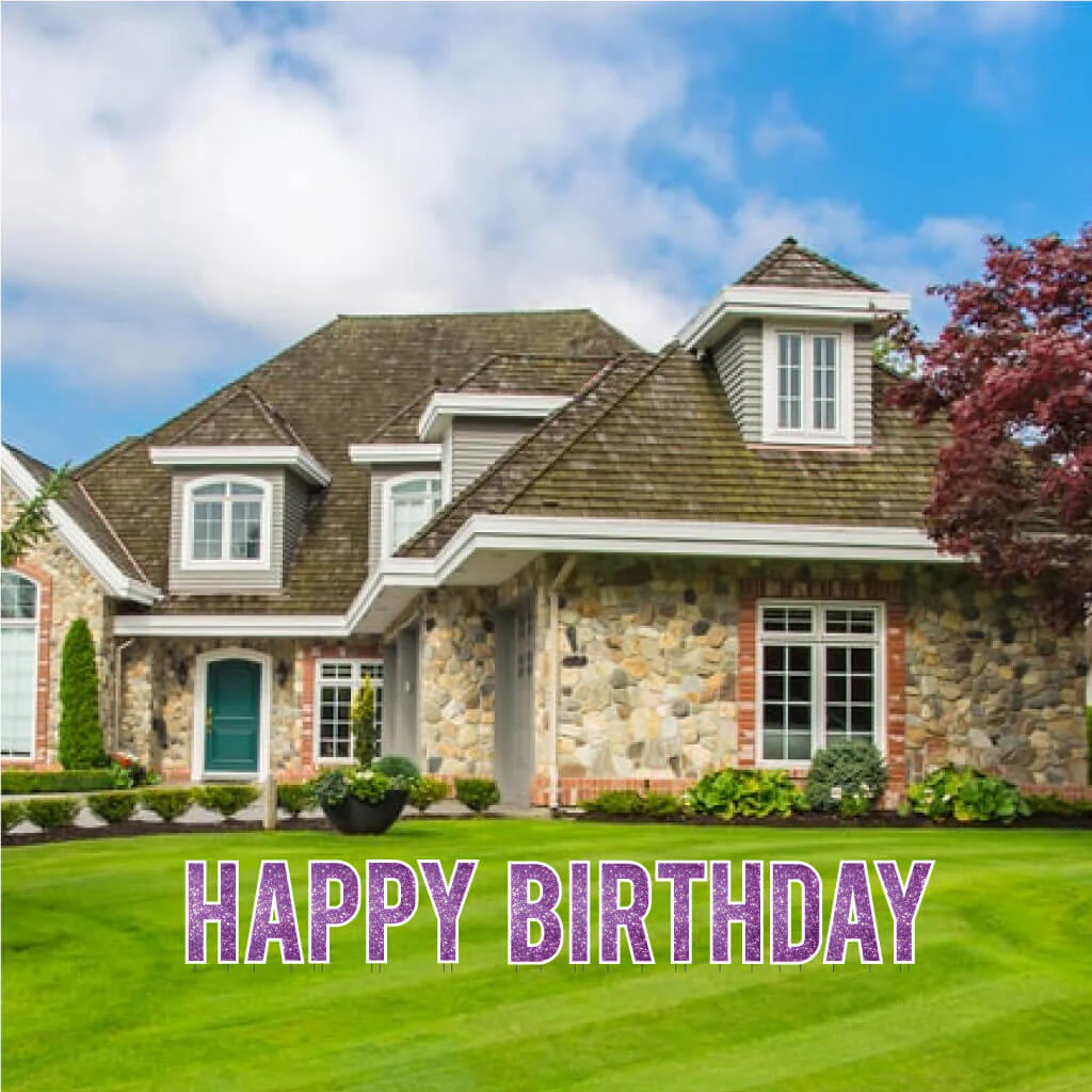 18" Bebas Happy Birthday Sparkle Yard Letters - 13 pc set - Image 15