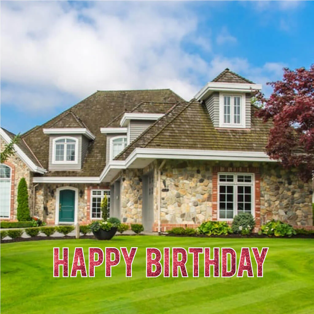 18" Bebas Happy Birthday Sparkle Yard Letters - 13 pc set - Image 16