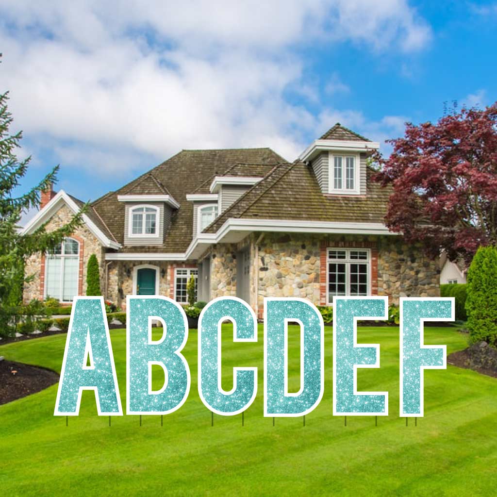 Sparkle 22.75" Bebas Alphabet Yard Decoration Set - 26 pc set - Image 10