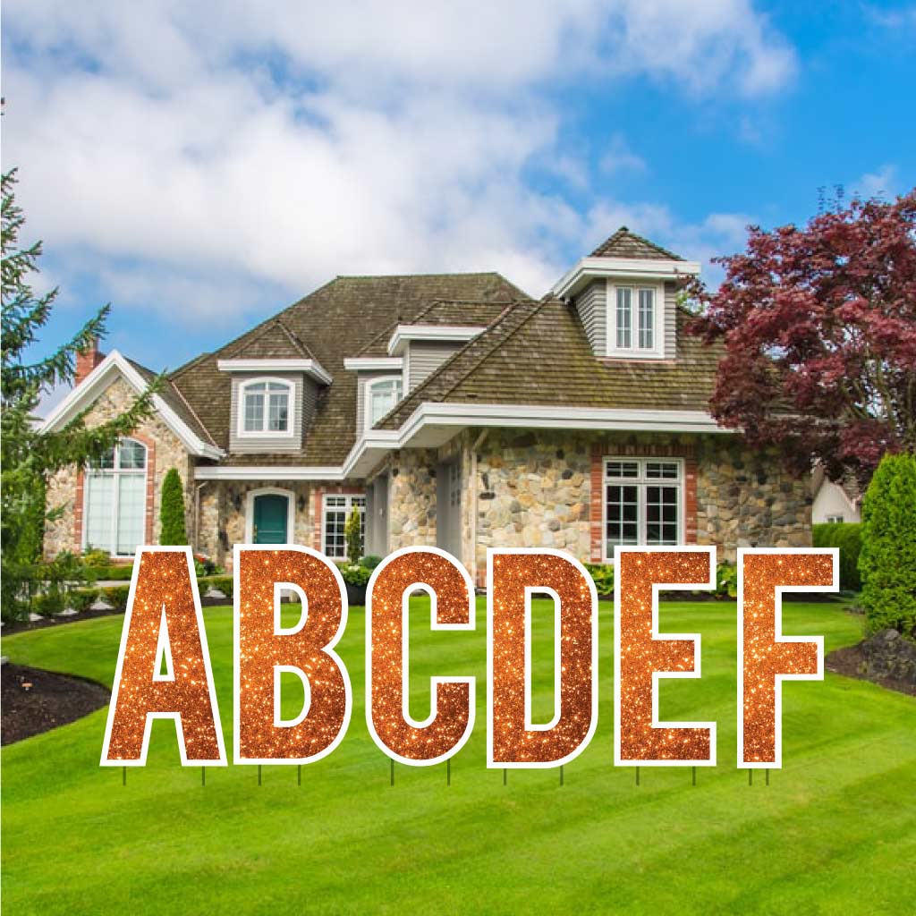 Sparkle 22.75" Bebas Alphabet Yard Decoration Set - 26 pc set - Image 11