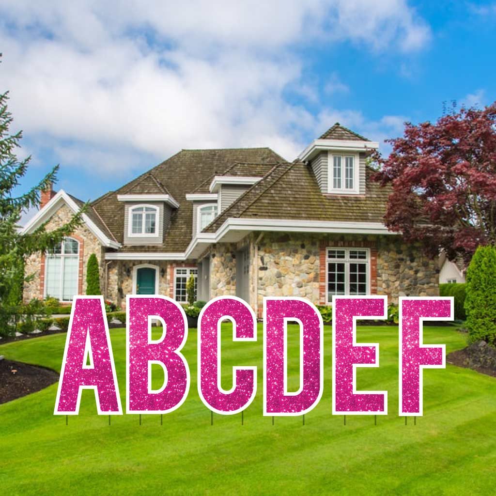 Sparkle 22.75" Bebas Alphabet Yard Decoration Set - 26 pc set - Image 12