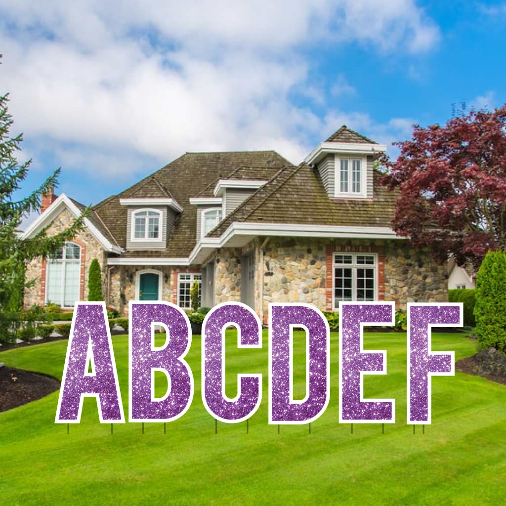 Sparkle 22.75" Bebas Alphabet Yard Decoration Set - 26 pc set - Image 13