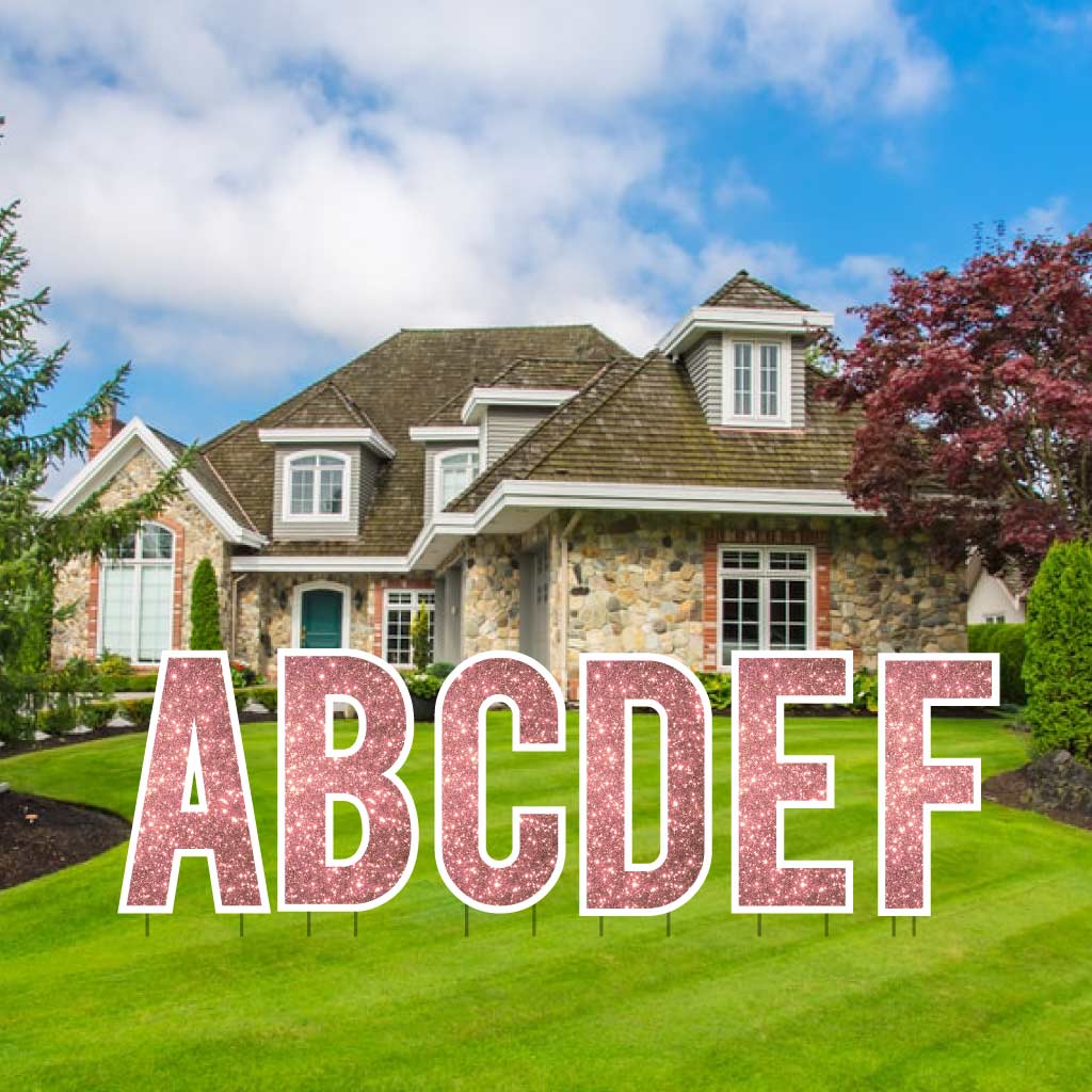 Sparkle 22.75" Bebas Alphabet Yard Decoration Set - 26 pc set - Image 15