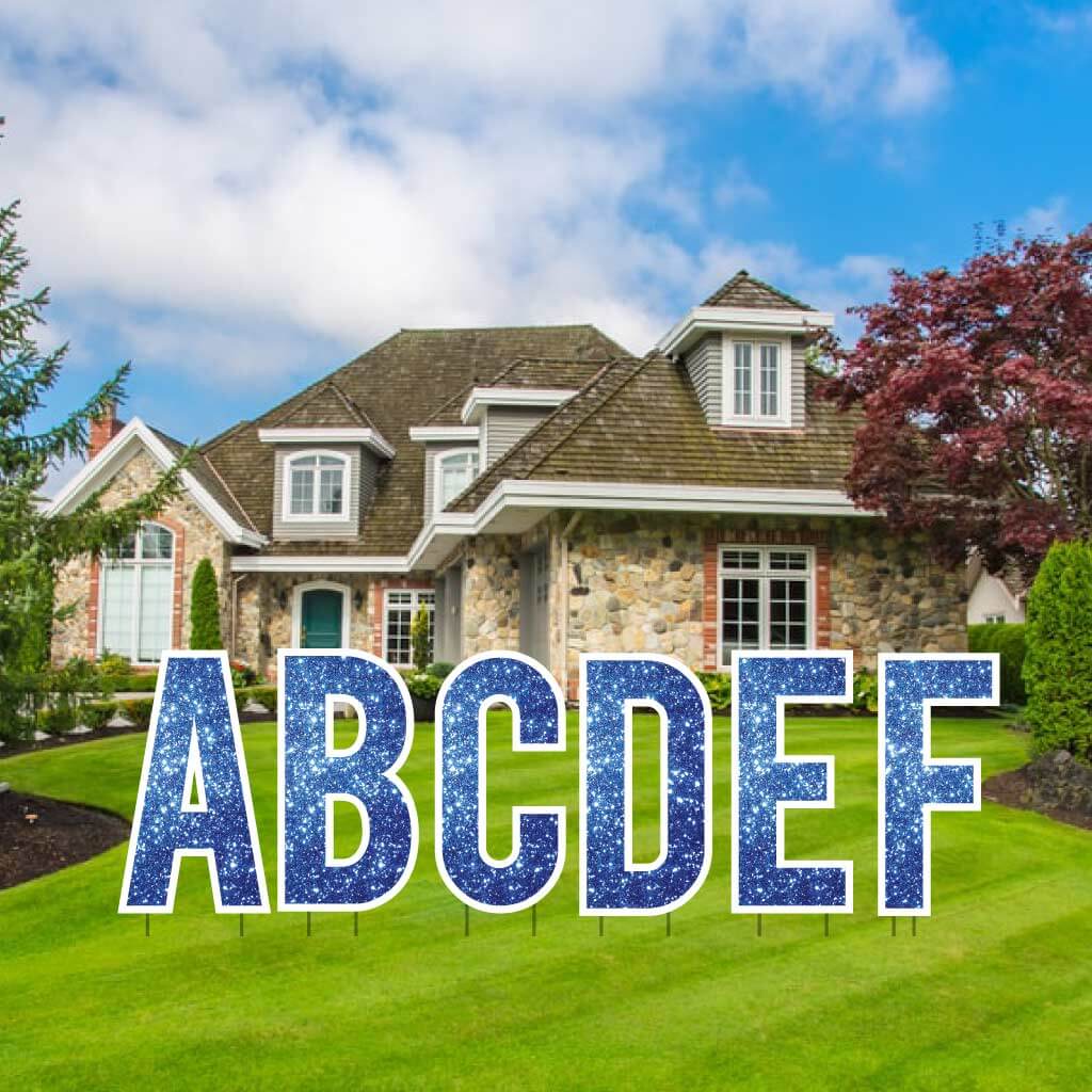 Sparkle 22.75" Bebas Alphabet Yard Decoration Set - 26 pc set - Image 8