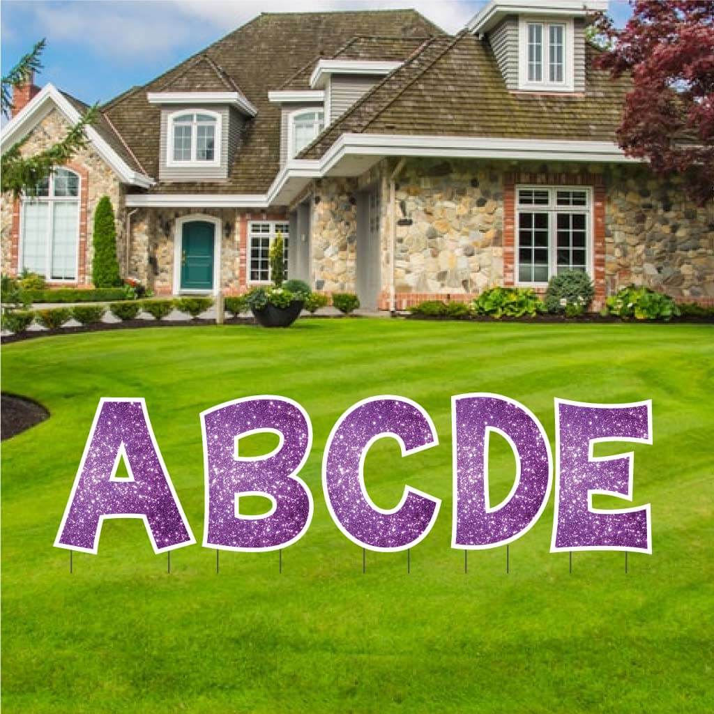 18" 'KG The Last Time' Sparkle Alphabet Yard Decoration Set | 26 pc set - Image 11