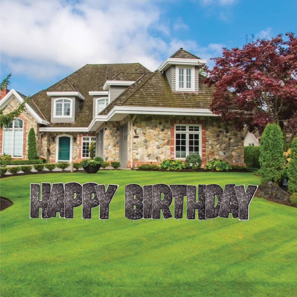 Luckiest Guy Happy Birthday Sparkle Yard Card - 5 pc Set - Image 10