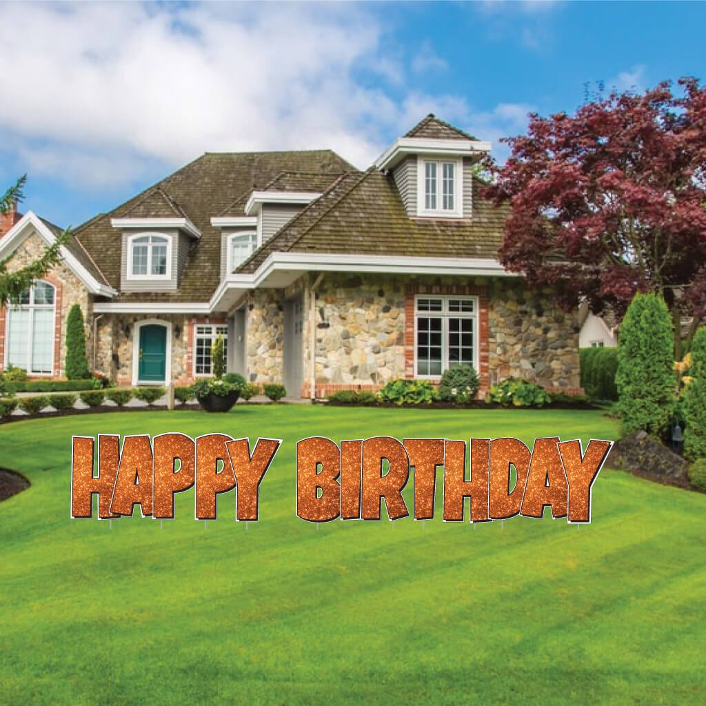 Luckiest Guy Happy Birthday Sparkle Yard Card - 5 pc Set - Image 14