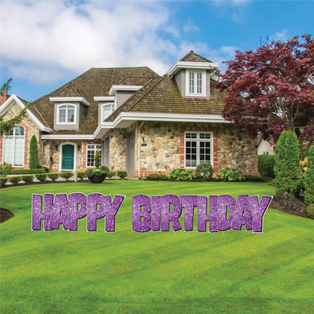 Luckiest Guy Happy Birthday Sparkle Yard Card - 5 pc Set - Image 16