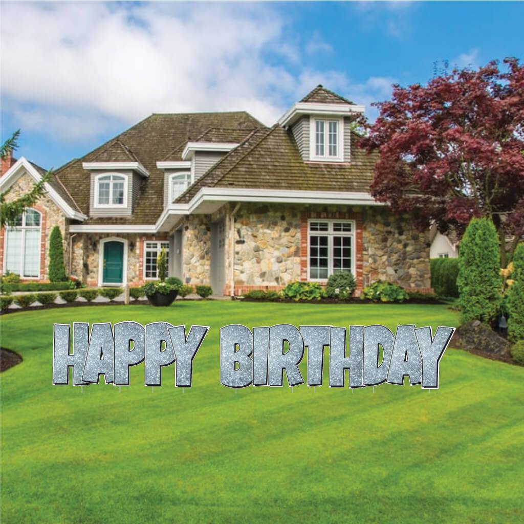Luckiest Guy Happy Birthday Sparkle Yard Card - 5 pc Set - Image 19