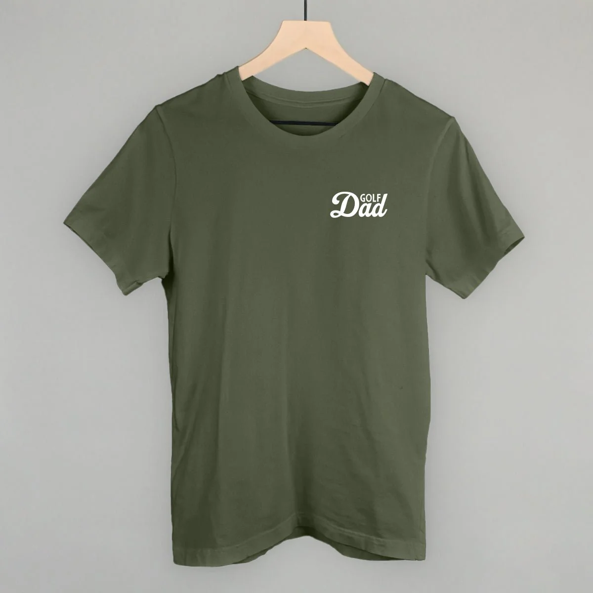 Golf Dad (White) (Left Chest) T-shirt - Image 3
