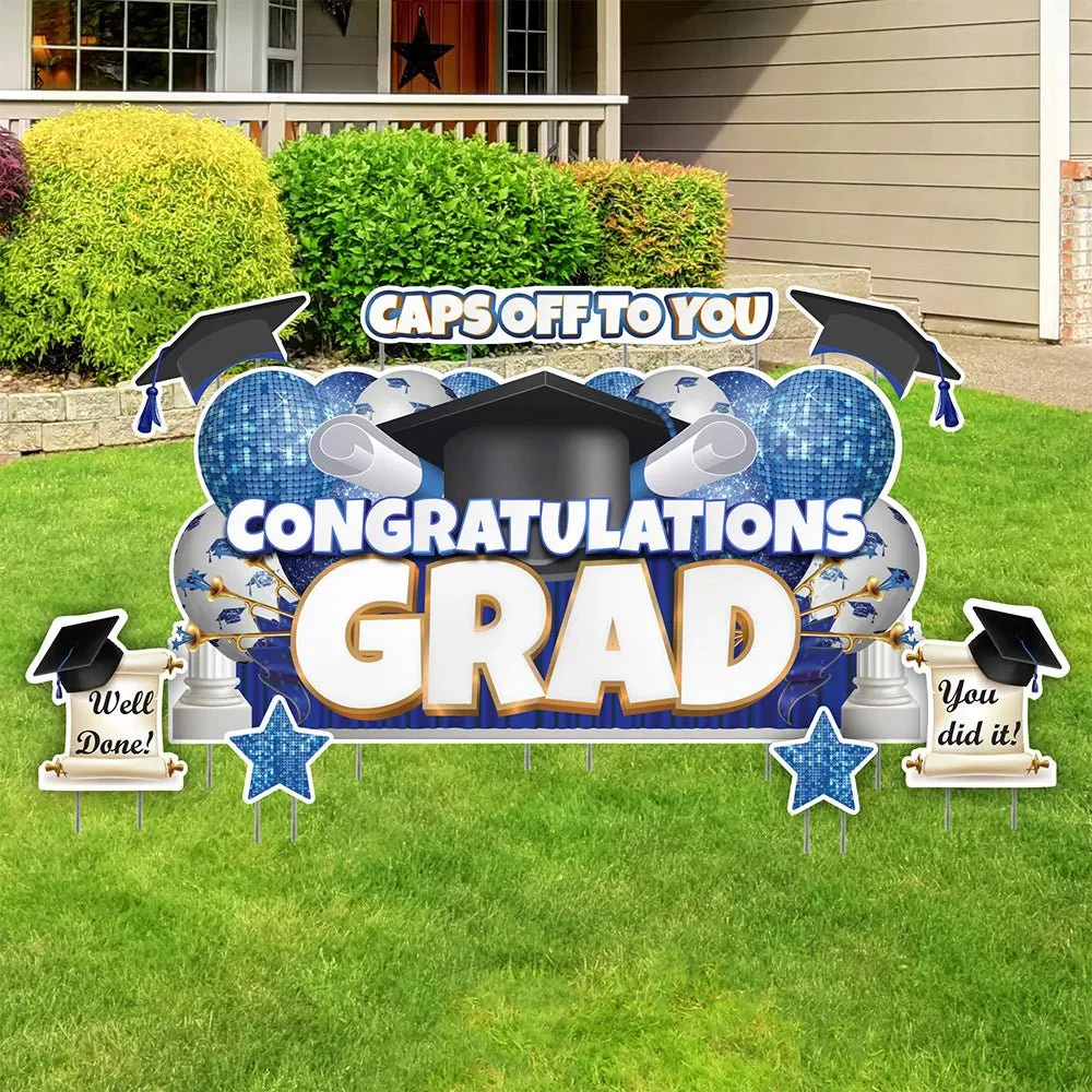 Graduation Oversized EZ Yard Card Set - 8 Pcs - Image 6