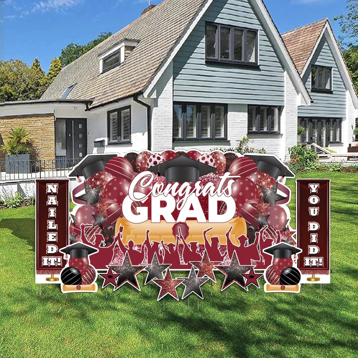 Graduation Oversized EZ Yard Cards | 11 pc set - Image 8