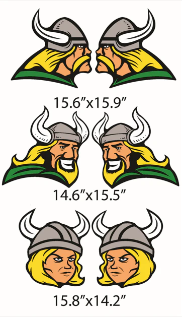Small Viking Mascot Yard Sign Accessory Set - Image 2