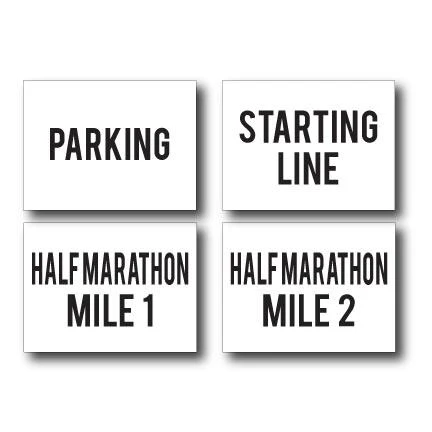 Half Marathon Simple Yard Sign Package - Image 3