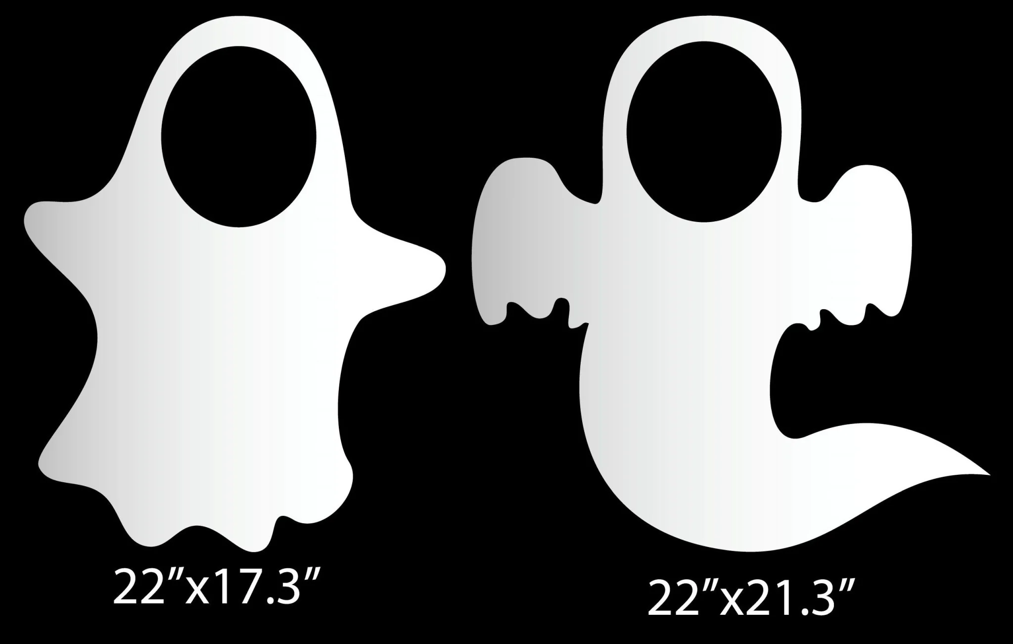 Halloween Ghost Photo Prop Cut Out Yard Card - Image 2
