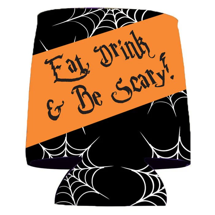 Eat, Drink, and Be Scary Halloween Party Can Cooler Set - Image 4