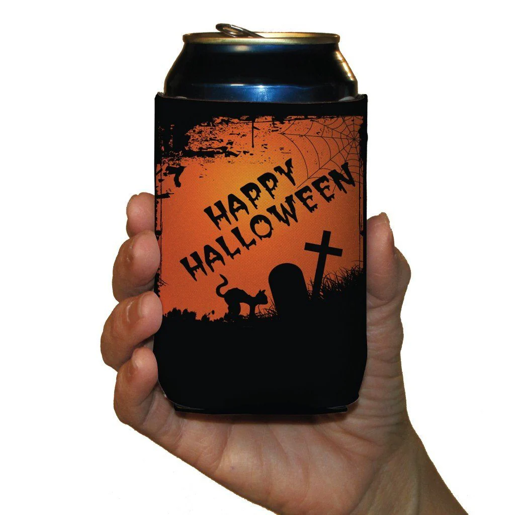 Halloween Party Graveyard Scene Can Cooler Set - Image 2