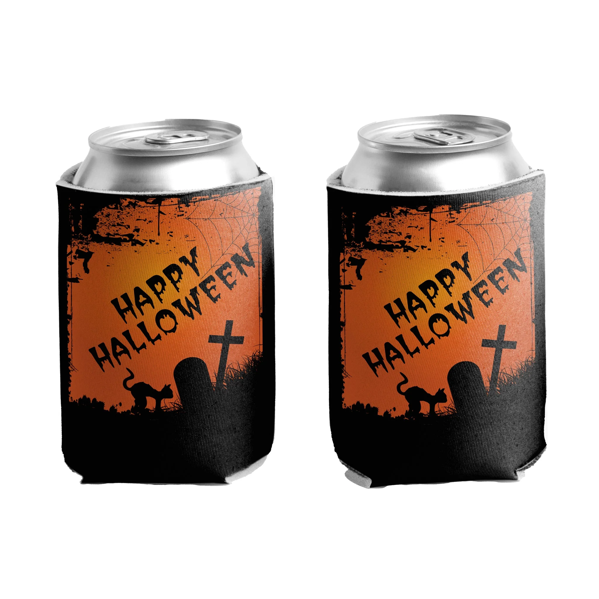 Halloween Party Graveyard Scene Can Cooler Set - Image 5